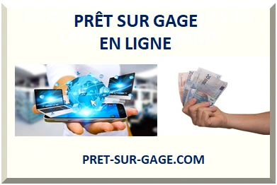 FAIRE UNE DEMANDE DE PRÊT SUR GAGE EN LIGNE